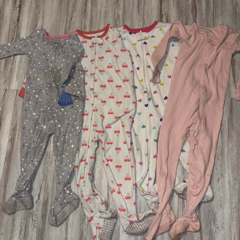 Carter's Baby Sleepers 4-Pack Size 18M-24M Multi-Color Hearts